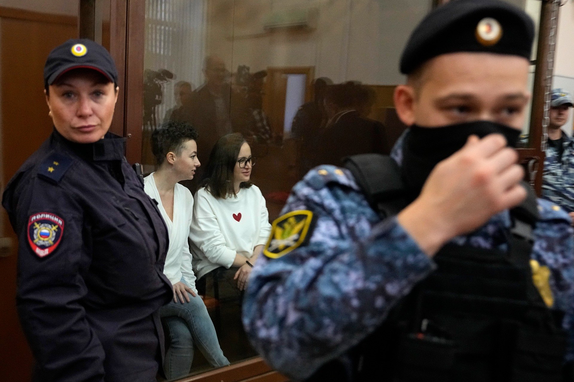 Суд по делу Евгении Беркович и Светланы Петрийчук в Москве. Фото: AP / TASS