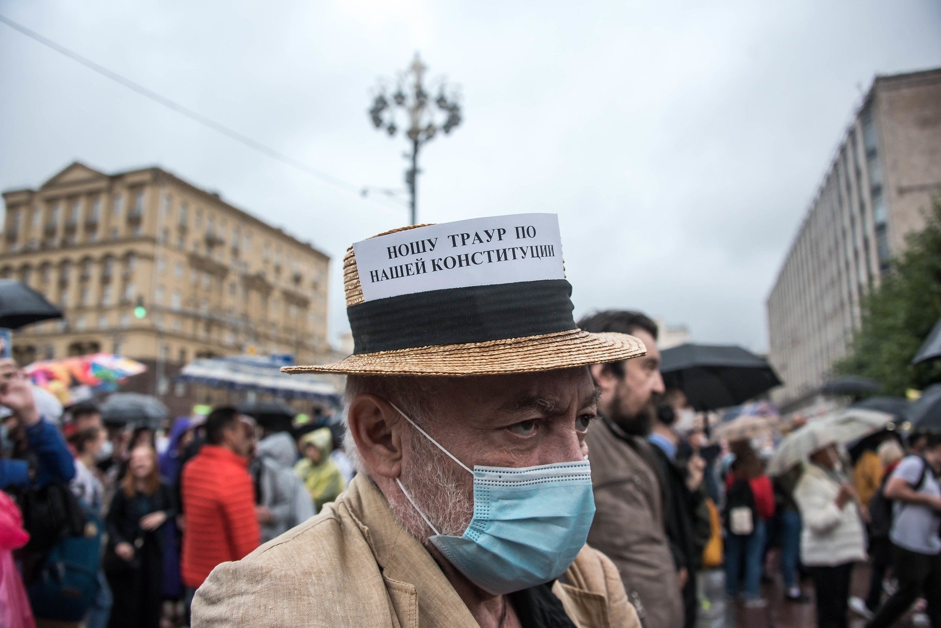 Митинг против поправок в конституцию РФ. Фото: Виктория Одиссонова