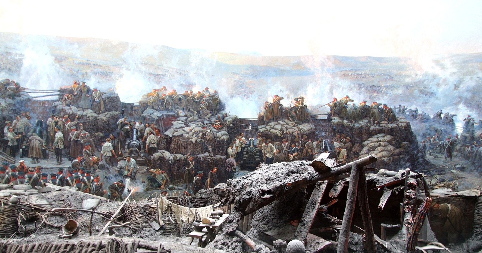 Крымская война. Деталь панорамы Франца Рубо «Оборона Севастополя» (1904)