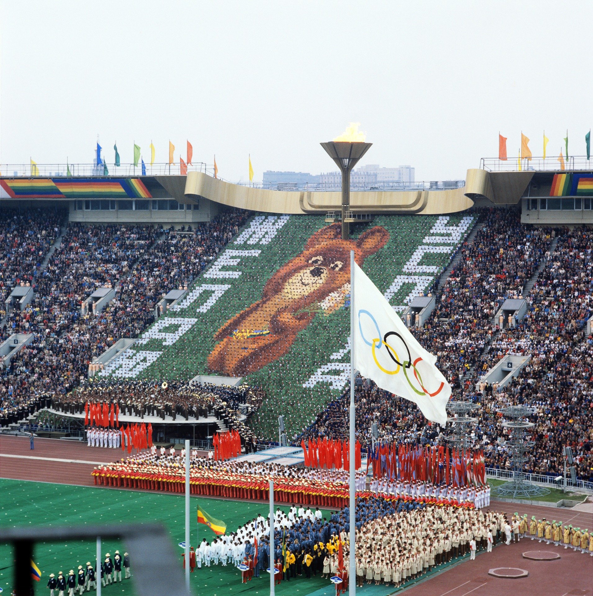 Церемония открытия XXII летних Олимпийских игр в Москве, 1980 год. Фото: Семен Майстерман, Николай Науменков / ТАСС
