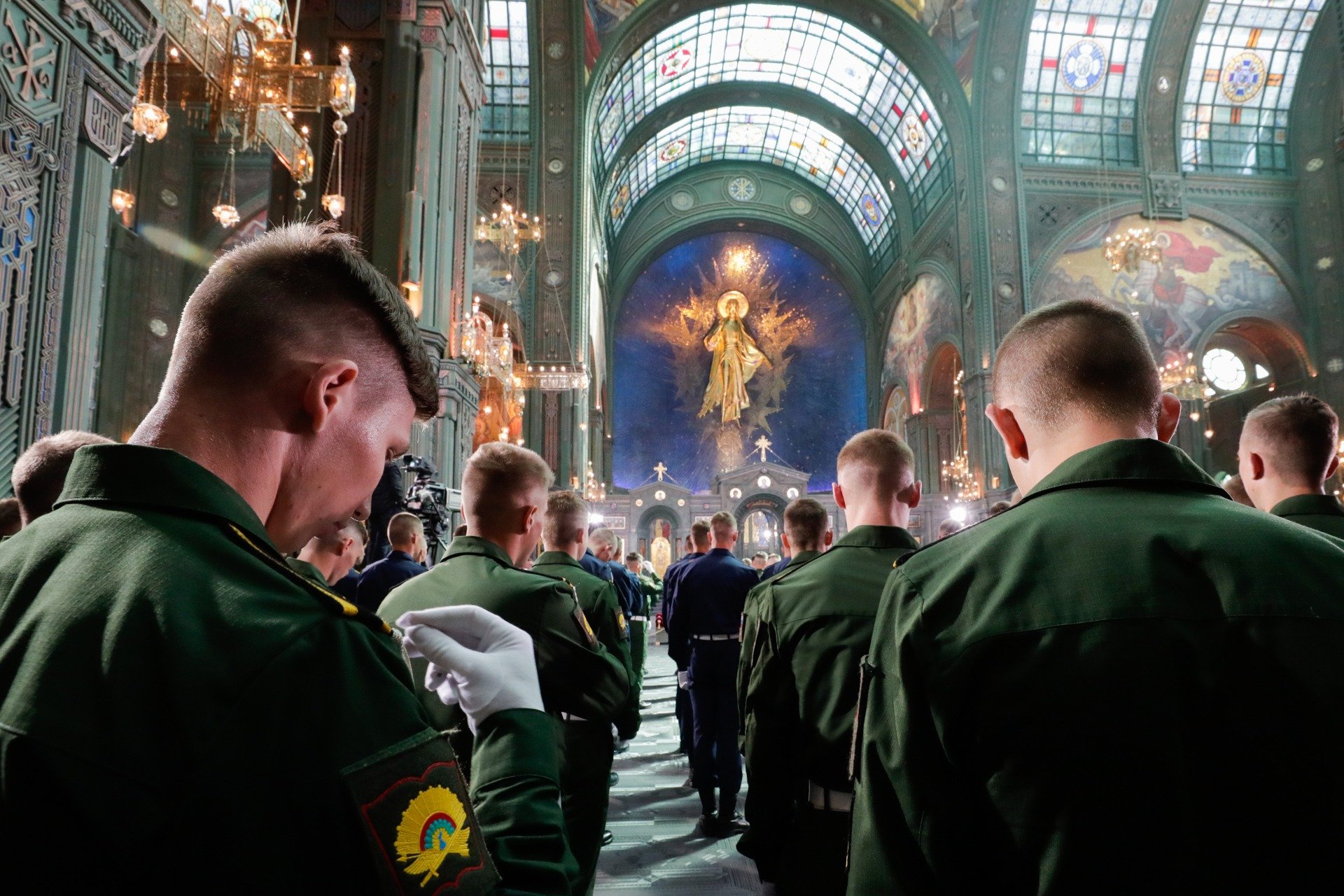 Освящение главного храма Вооруженных сил РФ в Кубинке. Фото: Михаил Метцель / ТАСС