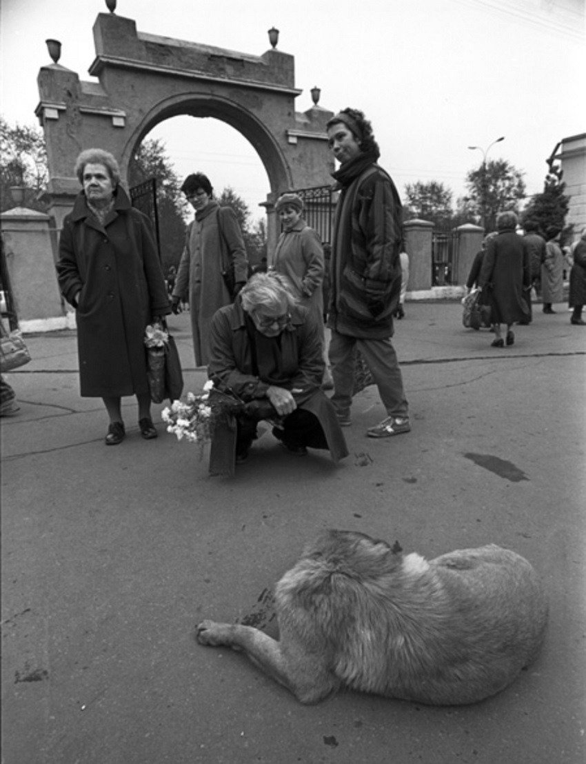 Юрий Любимов на Ваганьково. 9 мая 1988 год. Фото: Юрий Феклистов
