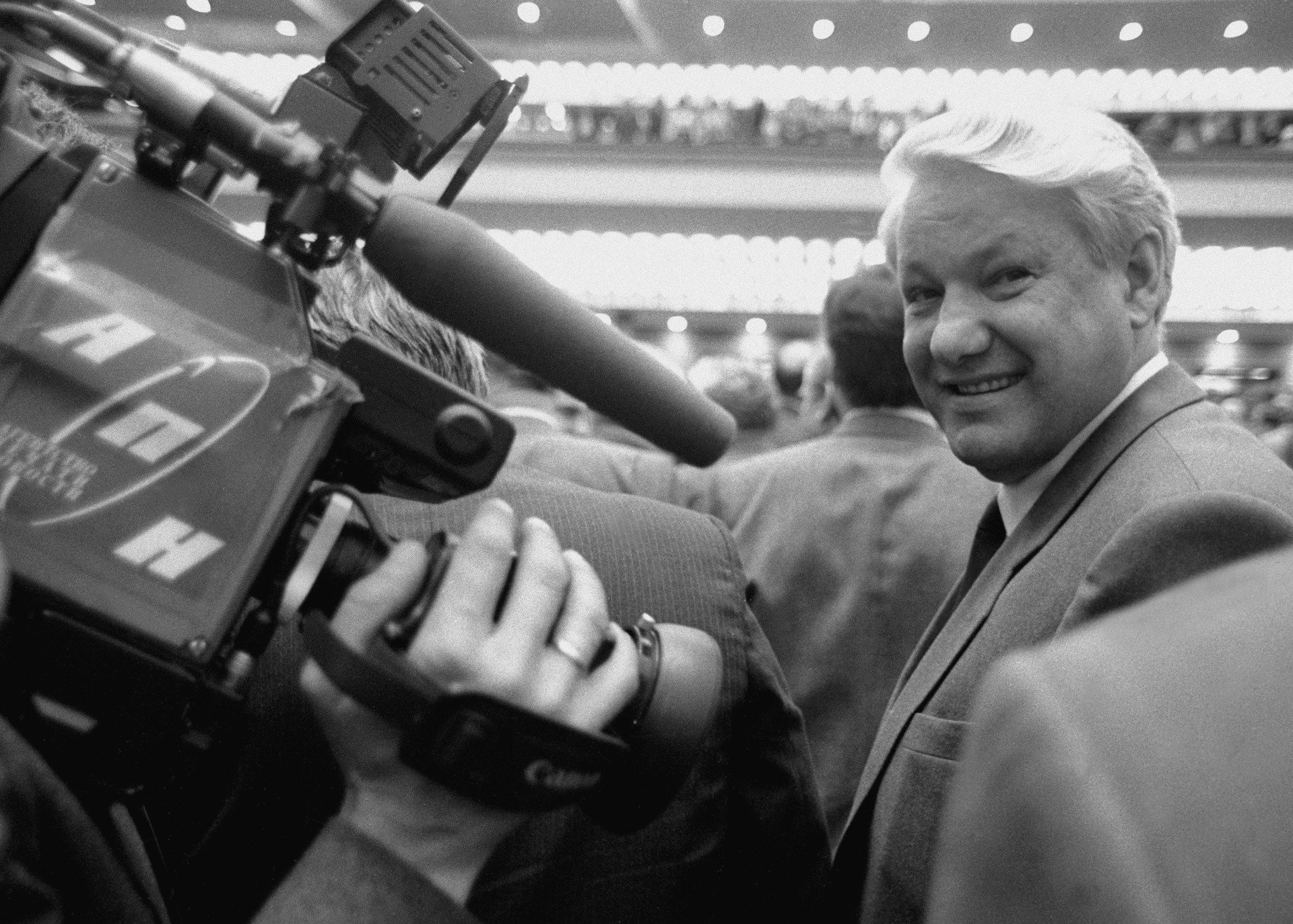 Ельцин в перерыве между заседаниями первого Съезда народных депутатов в Кремлевском Дворце съездов. Фото: Борис Кавашкин /ТАСС