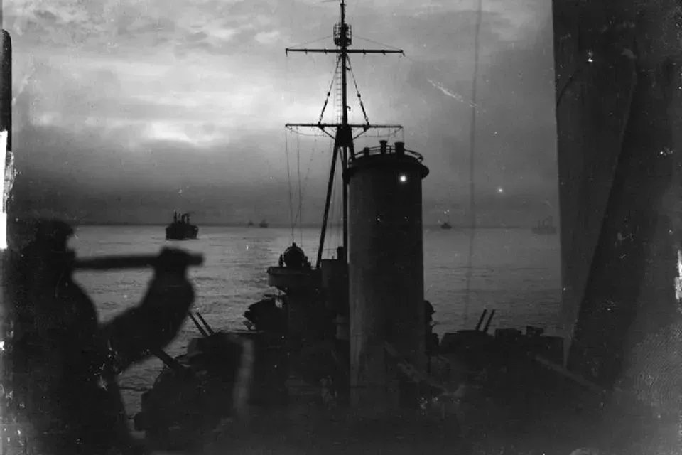 Арктические конвои. Вид с крейсера «Шеффилд», 1941 год. Фото: Royal Navy official photographer Coote, R G G (Lt) Imperial War Museums