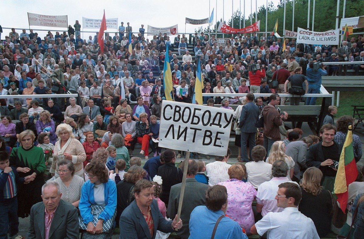 Вильнюс, 1989 г. Фото: Дмитрий Соколов / Фотохроника ТАСС