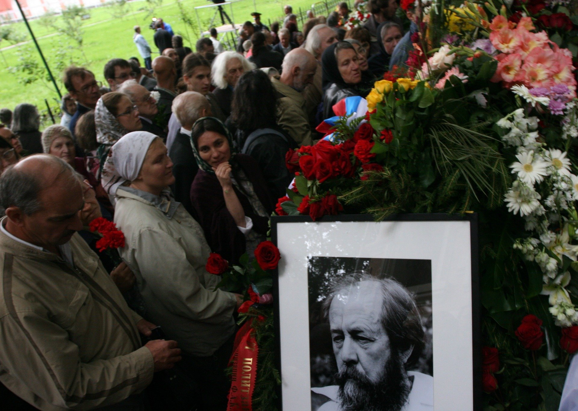 Похороны писателя Александра Солженицына. Фото: ITAR-TASS