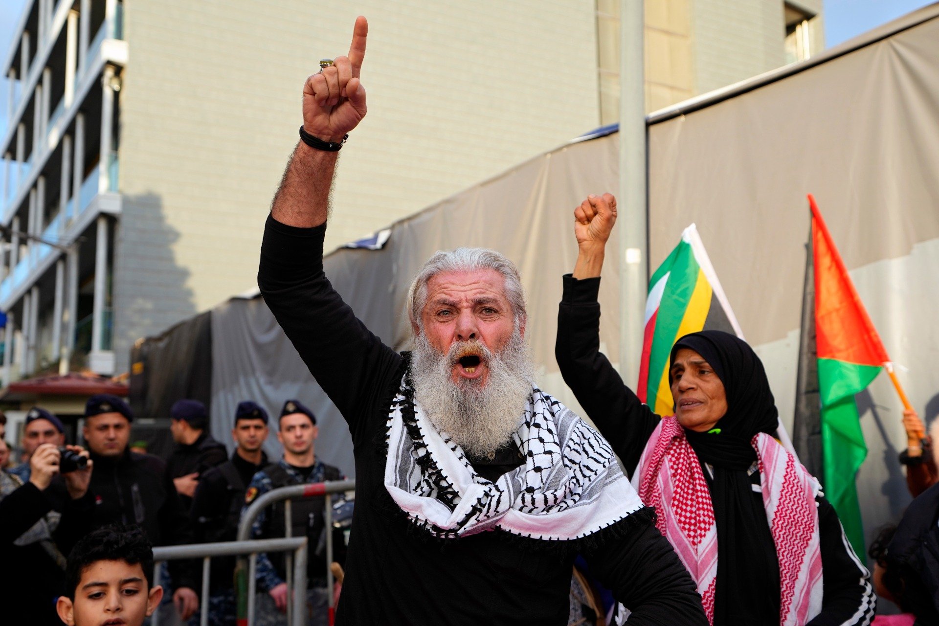Акция в поддержку Палестины в Бейруте. Фото: AP / TASS