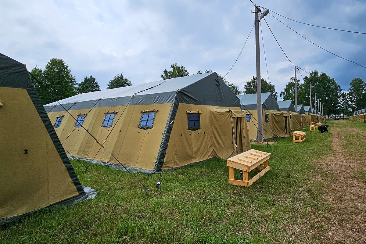 Лагерь «Вагнер» в Беларуси. Фото: Наталья Таланова/ТАСС