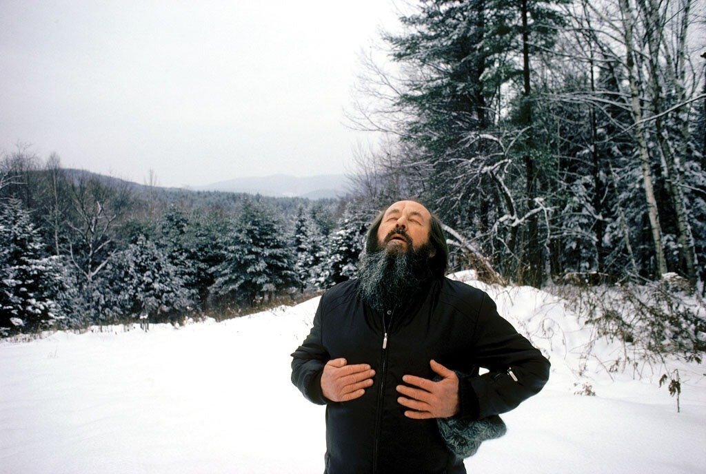 Александр Солженицын в Вермонте, 1981 г. Фото: Гарри Бенсон