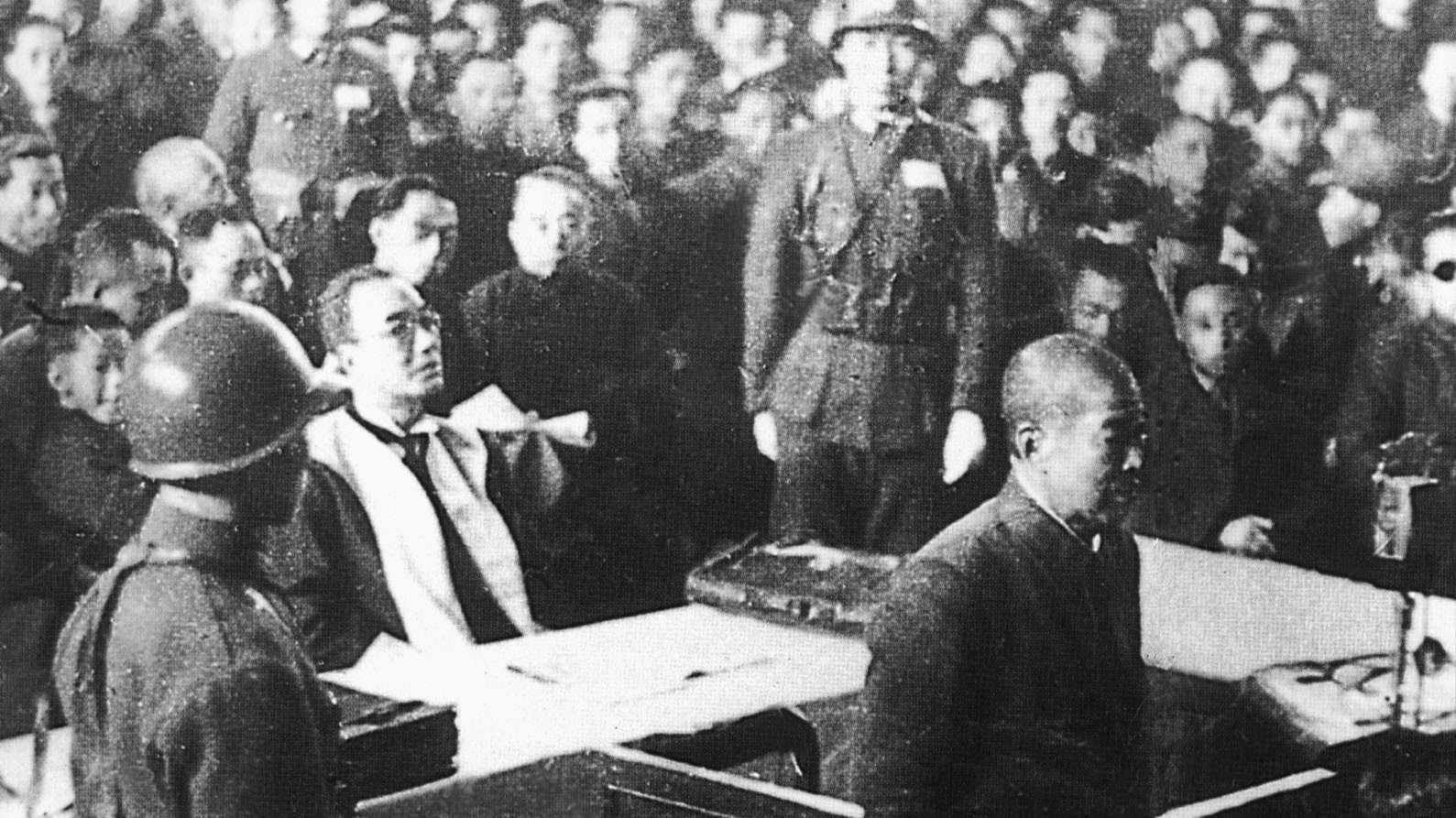 Нанкинский трибунал. Подсудимый Хисао Тани на судебном заседании. Фото: архив